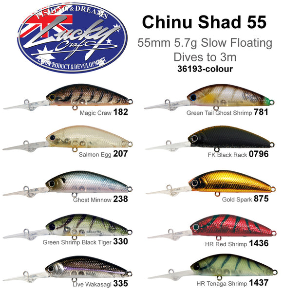 Lucky Craft Chinu Shad 55