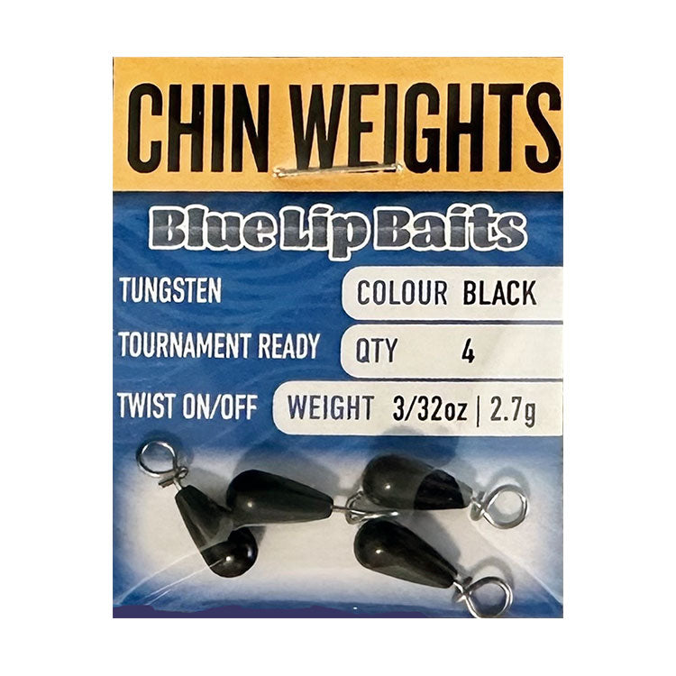 Blue Lip Baits Chin Weights Black