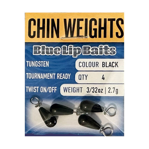 Blue Lip Baits Chin Weights Black