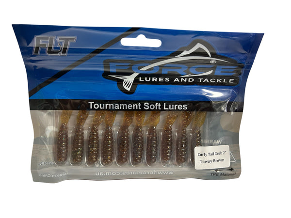 Force Lures Curly Tail Grub 2"
