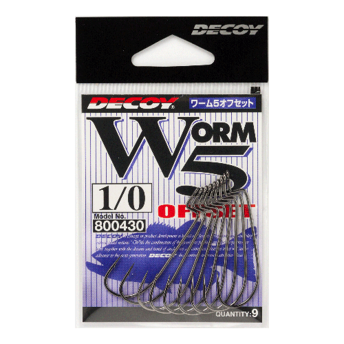 Decoy Worm 5 Offset Worm Hooks